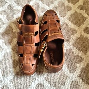 RJ Colt men's leather sandels, 11, Brown